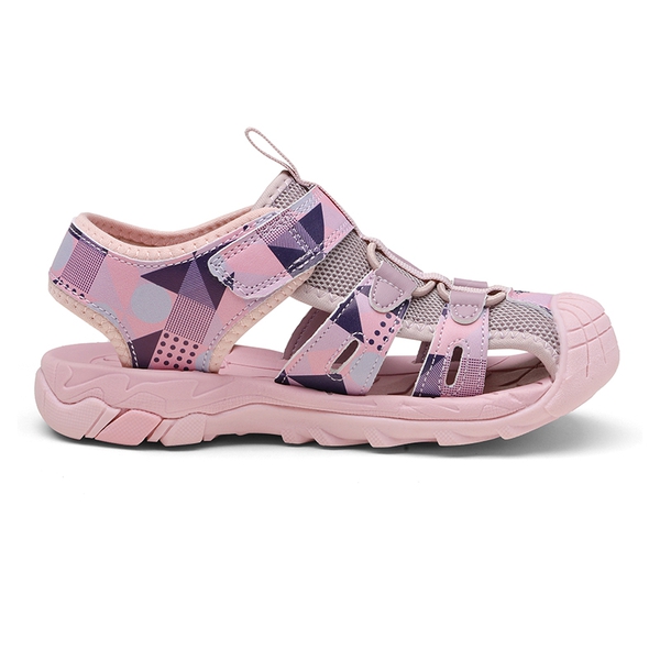 Kids Closed Toe Lightweight Athletic Sandals - PURPLE DARK PURPLE BLUE - 1